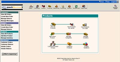 MachMerchant Products Module